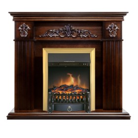 Каминокомплект Provence Коньяк с очагом Royal Flame Fobos FX Brass