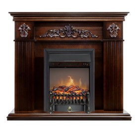 Каминокомплект Provence Коньяк с очагом Royal Flame Fobos FX M Brass/Black