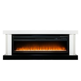 Каминокомплект Vancouver 60 Белый с черным с очагом Royal Flame Vision 60 LED