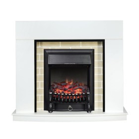 Каминокомплект Montana Белый с очагом Royal Flame Fobos FX Black