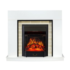 Каминокомплект Montana Белый с очагом Royal Flame Majestic FX Black