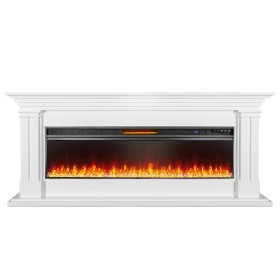 Каминокомплект Lyon 60 Белый с очагом Royal Flame Vision 60 LED