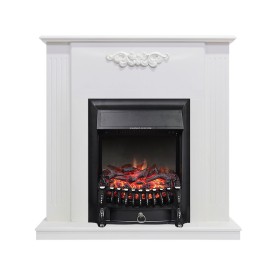 Каминокомплект Capri Белое дерево делюкс с очагом Royal Flame Fobos FX Black