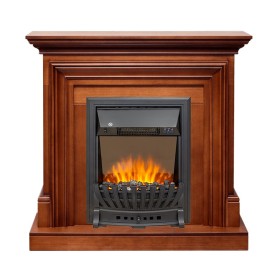 Каминокомплект Bradford Орех с очагом Royal Flame Aspen Black