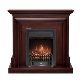 Каминокомплект Bradford Темный дуб с очагом Royal Flame Fobos FXM Black RC