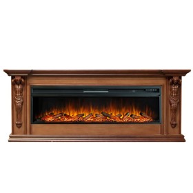 Каминокомплект Sparta 60 Орех с очагом Royal Flame Vision 60 LOG LED