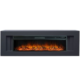 Каминокомплект Line 60 Серый графит с очагом Royal Flame Vision 60 LOG LED