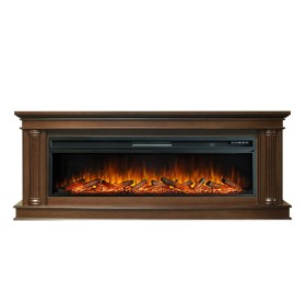 Каминокомплект Rome 60 Каштан с очагом Royal Flame Vision 60 LOG LED