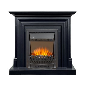 Каминокомплект Bradford Серый графит с очагом Royal Flame Aspen Black