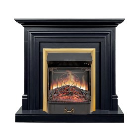 Каминокомплект Bradford Серый графит с очагом Royal Flame Majestic FX Brass