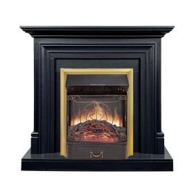 Каминокомплект Bradford Серый графит с очагом Royal Flame Majestic FX M Brass/Black