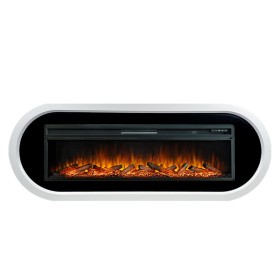 Каминокомплект Ellips Белый с черным с очагом Royal Flame Vision 60 LOG LED