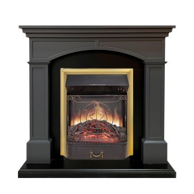 Каминокомплект Langford Серый графит с очагом Royal Flame Majestic FX M Brass/Black