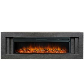 Каминокомплект Line 60 Dark Grey Темный серый с очагом Royal Flame Vision 60 LOG LED