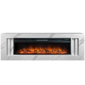 Каминокомплект Line 60 SFT  White Marble Белый мрамор с очагом Royal Flame Vision 60 LOG LED