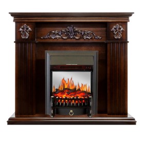 Каминокомплект Provence Коньяк с очагом Royal Flame Fobos FX M Brass/Black