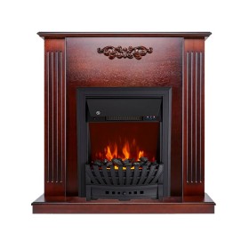 Каминокомплект Lumsden Махагон коричневый антик с очагом Royal Flame Aspen Black