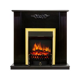 Каминокомплект Lumsden Венге с очагом Royal Flame Fobos FX Brass