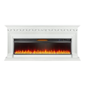 Каминокомплект Valletta 60 Белый с очагом Royal Flame Vision 60 LED