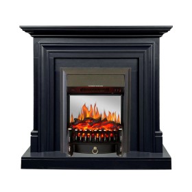 Каминокомплект Bradford Серый графит с очагом Royal Flame Fobos FX M Brass/Black