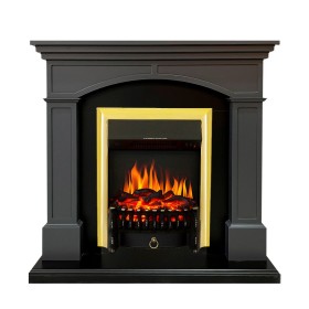 Каминокомплект Langford Серый графит с очагом Royal Flame Fobos FX Brass