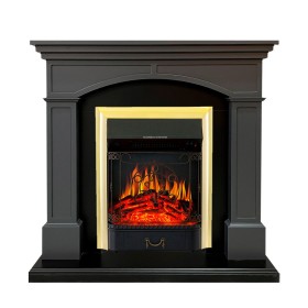 Каминокомплект Langford Серый графит с очагом Royal Flame Majestic FX Brass