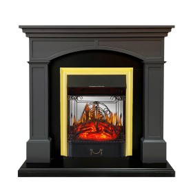 Каминокомплект Langford Серый графит с очагом Royal Flame Majestic FX M Brass/Black