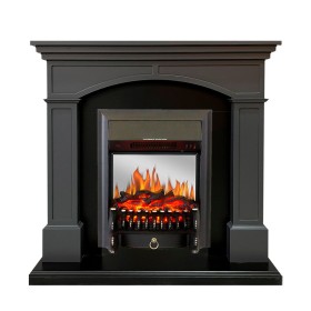 Каминокомплект Langford Серый графит с очагом Royal Flame Fobos FX M Brass/Black