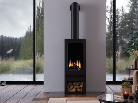 Трехсторонний электрокамин с обогревом BRITISH FIRES Bramshaw Stove