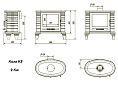 Печь-камин Kratki Koza K8. Фото 3